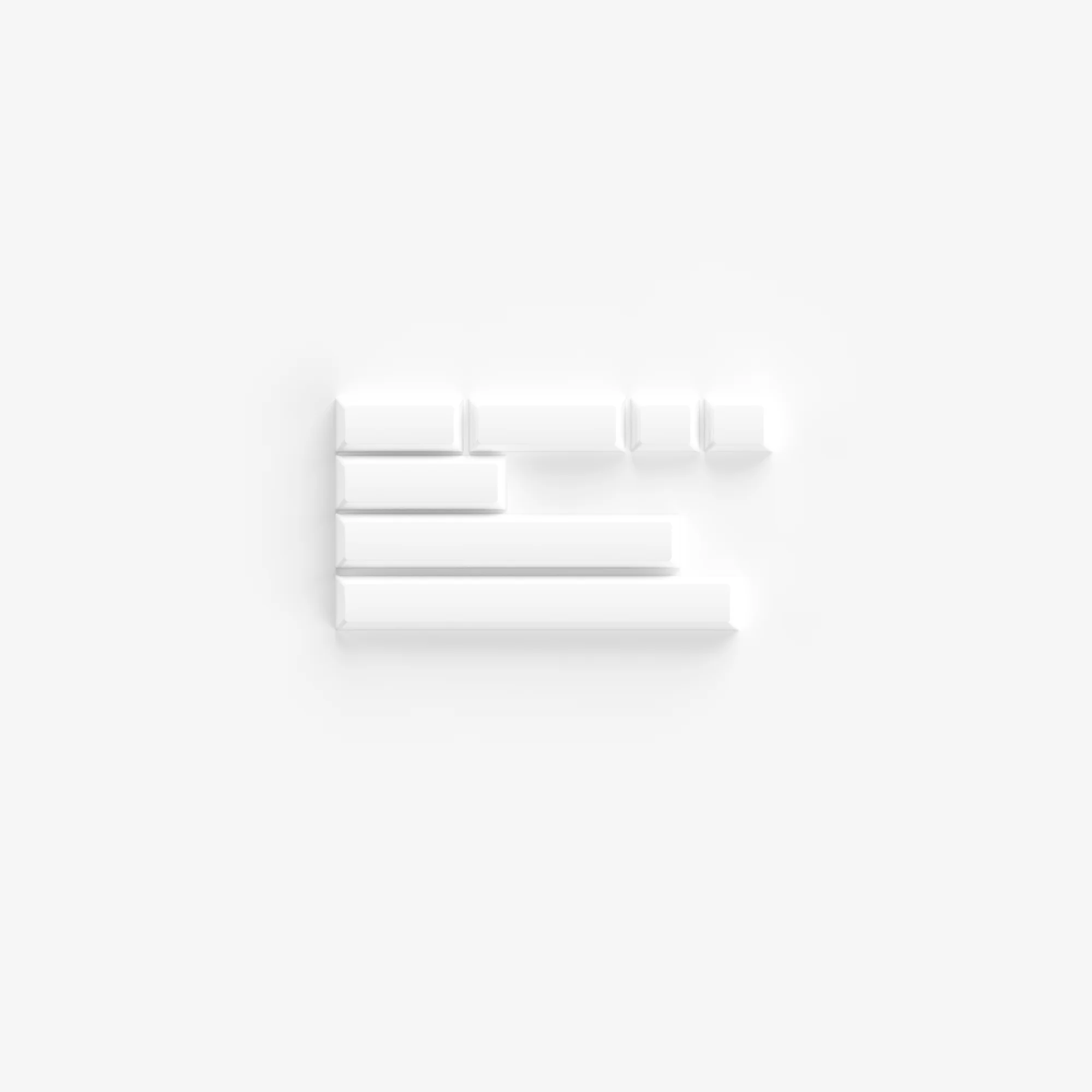 Black on White ABS SAL Keycap Set(195-Key) - Image 7