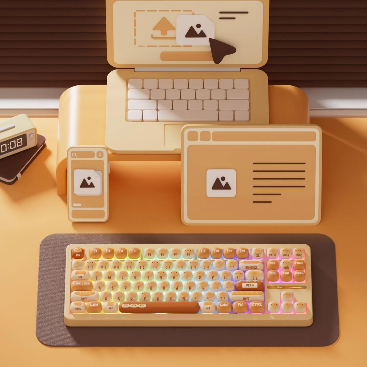 Bun Wonderland TAC87 Mechanical Keyboard - Image 4