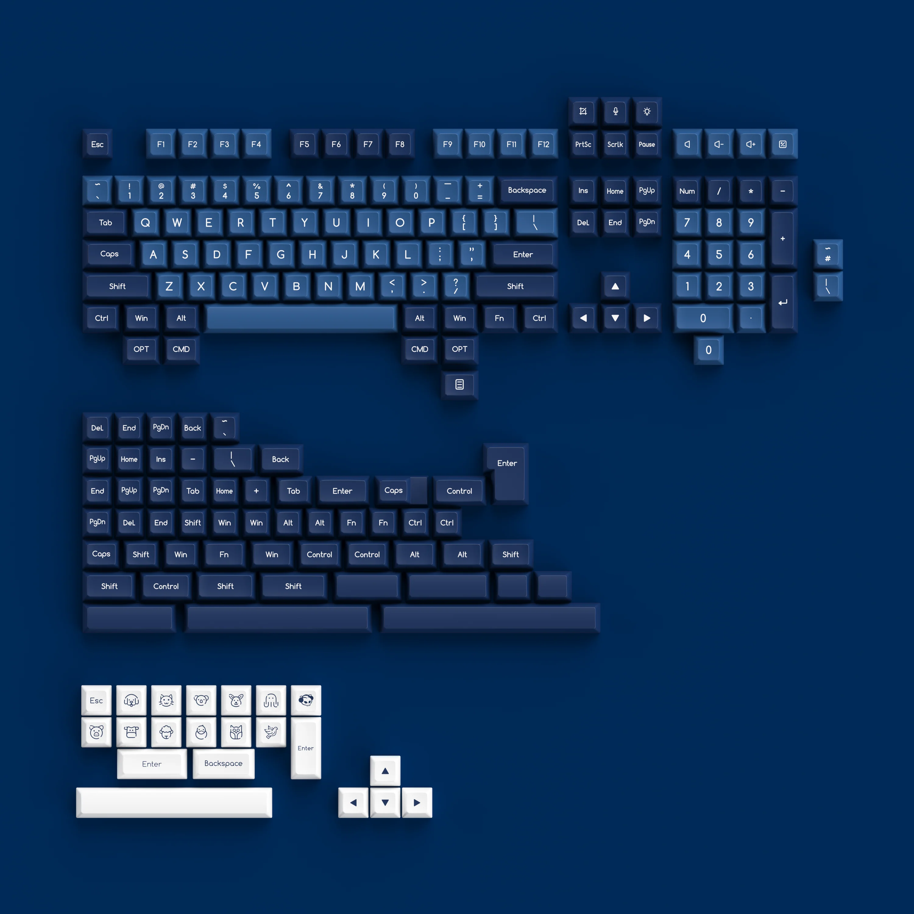Ocean Star ABS SAL Keycap Set (195-Key) - Image 3